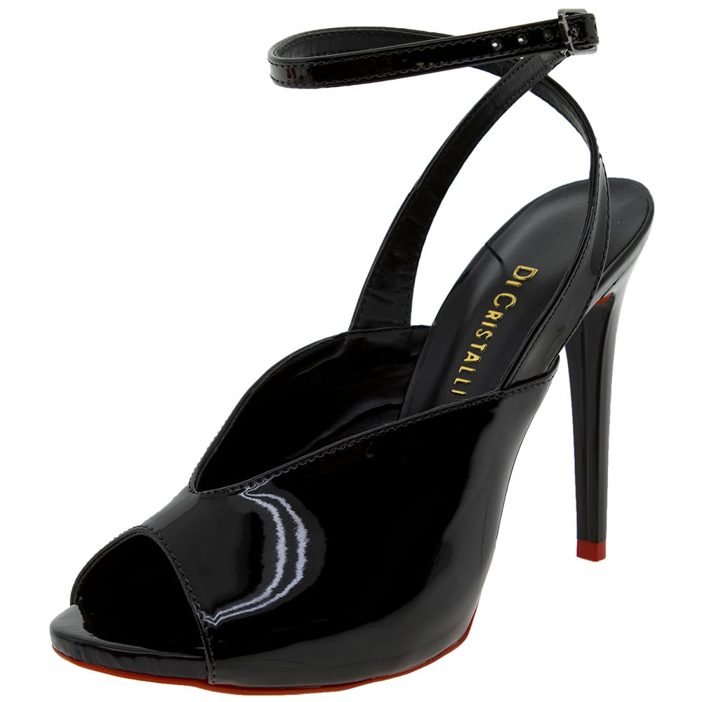 peep toe di cristalli