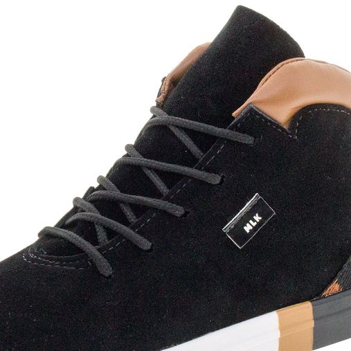 tenis preto camurça masculino