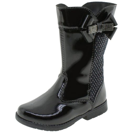 bota de verniz infantil