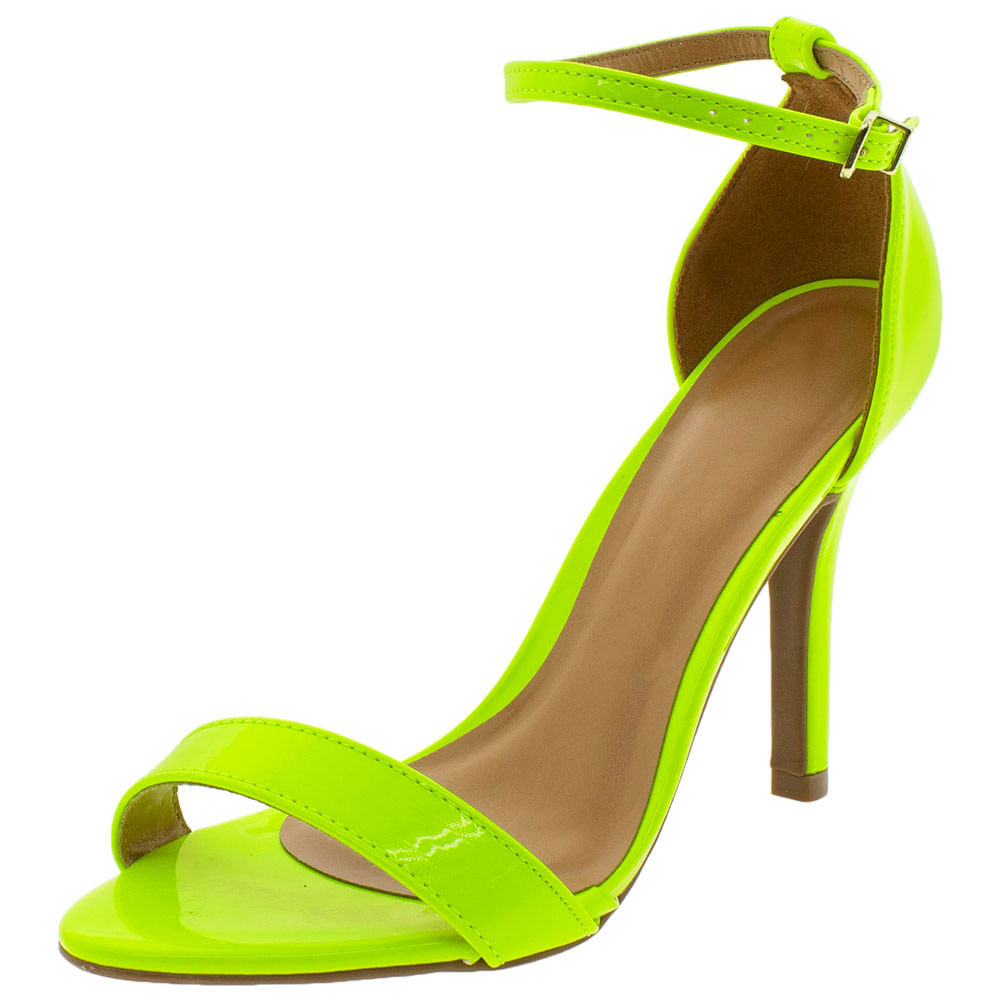 sandalia verde neon