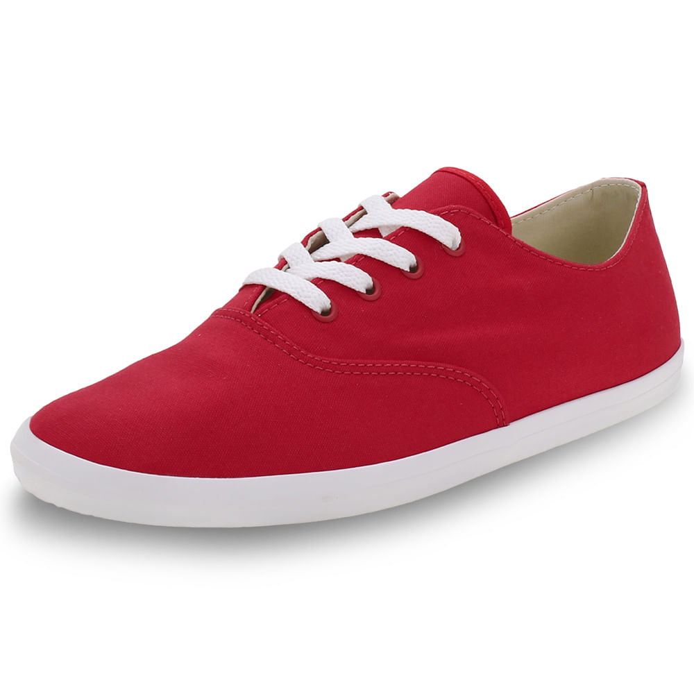 tenis feminino casual vermelho