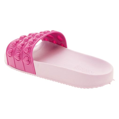 Chinelo Infantil Slide Pop It Coração Pink Nilqi - 295 Atacado - Clovis  Atacado