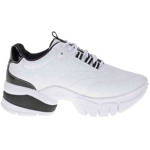 Tênis Feminino Dad Sneaker Branco/Preto - 2380109 Atacado - Clovis Atacado