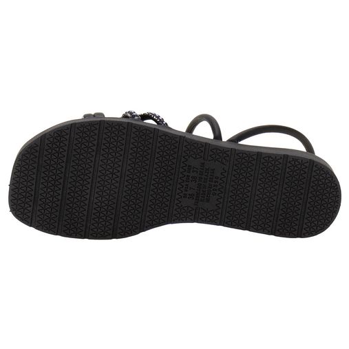 Sandália Feminina Flat Preto Mississipi - Q9792 Atacado - Clovis Atacado