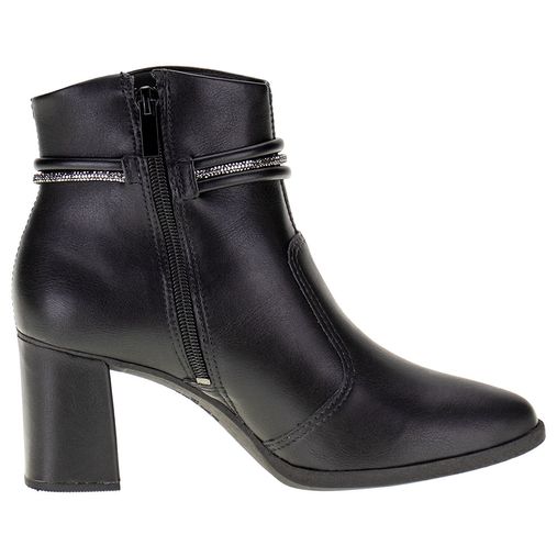 Bota Feminina Ankle Boot Preto - 3049225 Atacado - Clovis Atacado